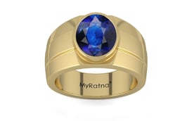 Ashtadhatu Thailand Blue Sapphire Ring Rare Quality (R1)