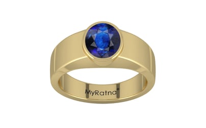 Ashtadhatu Thailand Blue Sapphire Ring Rare Quality (R10)