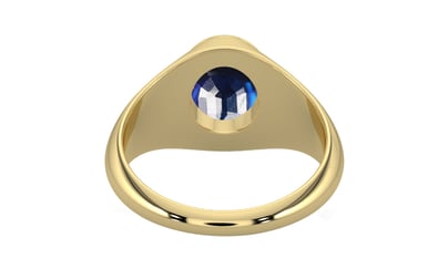Ashtadhatu Thailand Blue Sapphire Ring Rare Quality (R12)