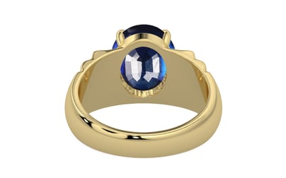 Ashtadhatu Thailand Blue Sapphire Ring Rare Quality (R4)