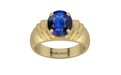 Ashtadhatu Thailand Blue Sapphire Ring Rare Quality (R4)