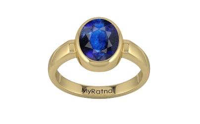 Ashtadhatu Thailand Blue Sapphire Ring Rare Quality (R6)