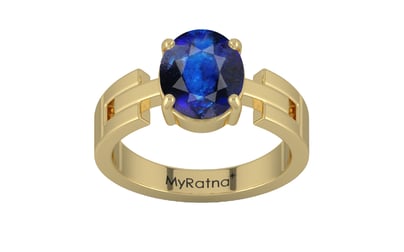 Ashtadhatu Thailand Blue Sapphire Ring Rare Quality (R8)