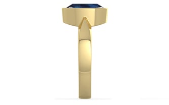 Ashtadhatu Thailand Blue Sapphire Ring Rare Quality (R9)