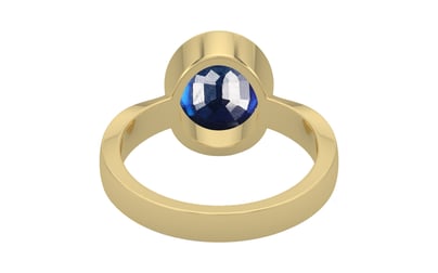 Ashtadhatu Thailand Blue Sapphire Ring Rare Quality (R9)