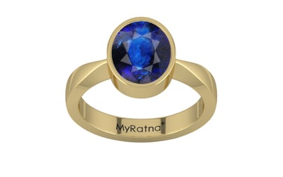 Ashtadhatu Thailand Blue Sapphire Ring Rare Quality (R9)