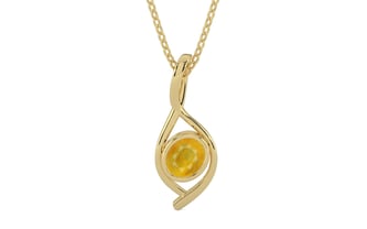 Ashtadhatu Thailand Yellow Sapphire Pendant Fine Quality (P1)