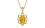   Ashtadhatu Thailand Yellow Sapphire Pendant Fine Quality (P3)