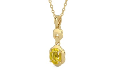 Ashtadhatu Thailand Yellow Sapphire Pendant Limited Quality (P6)