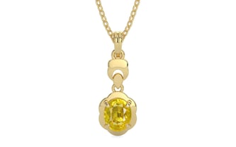 Ashtadhatu Thailand Yellow Sapphire Pendant Limited Quality (P6)