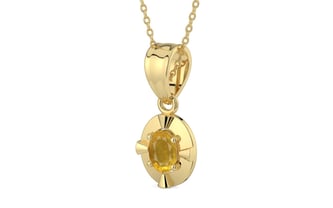 Ashtadhatu Thailand Yellow Sapphire Pendant Prime Quality (P11)