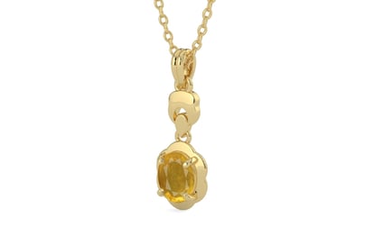 Ashtadhatu Thailand Yellow Sapphire Pendant Prime Quality (P6)