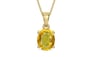 Ashtadhatu Thailand Yellow Sapphire Pendant Rare Quality (P10)