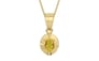 Ashtadhatu Thailand Yellow Sapphire Pendant Rare Quality (P11)