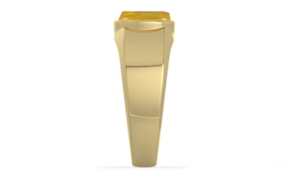 Ashtadhatu Thailand Yellow Sapphire Ring Fine Quality (R10)