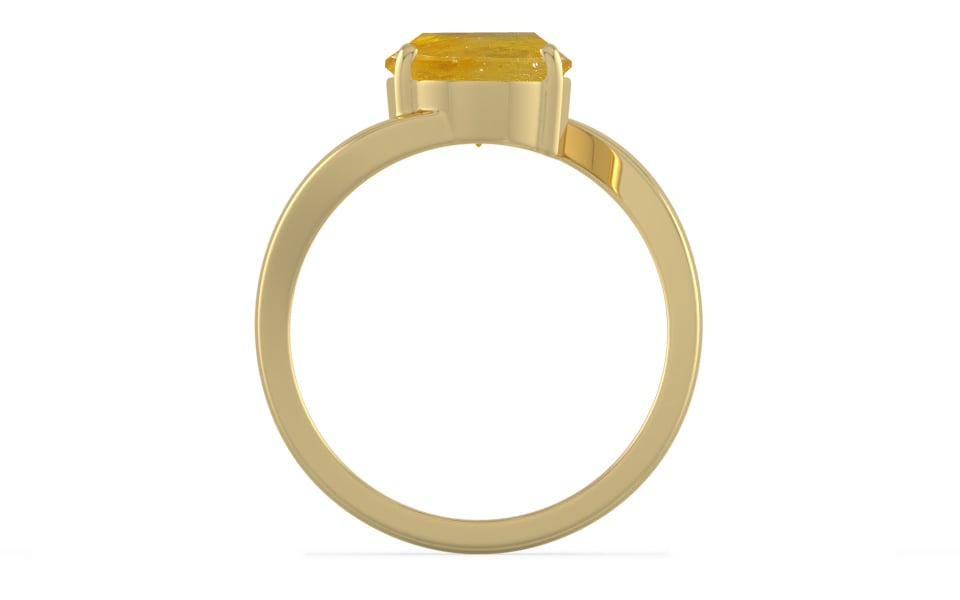Ashtadhatu Thailand Yellow Sapphire Ring Fine Quality (R2)