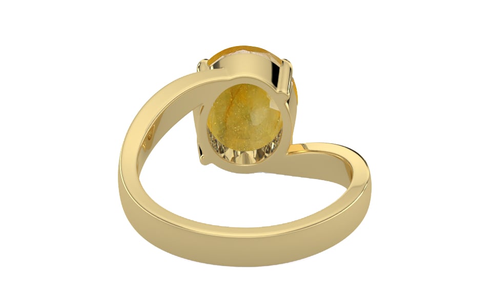Ashtadhatu Thailand Yellow Sapphire Ring Fine Quality (R2)