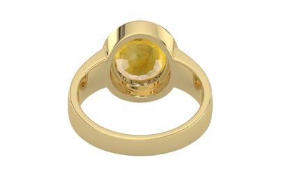 Ashtadhatu Thailand Yellow Sapphire Ring Fine Quality (R3)