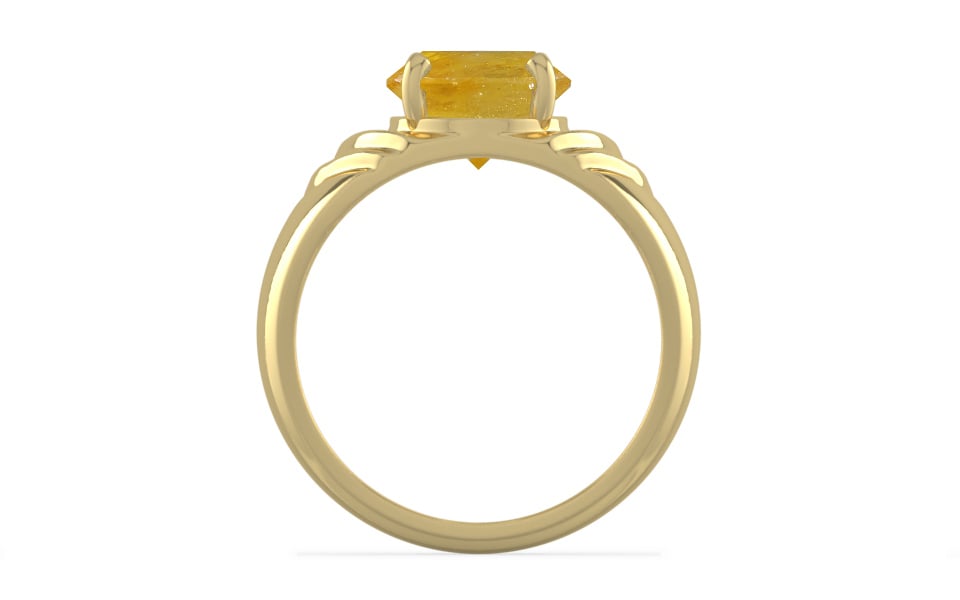 Ashtadhatu Thailand Yellow Sapphire Ring Fine Quality (R4)