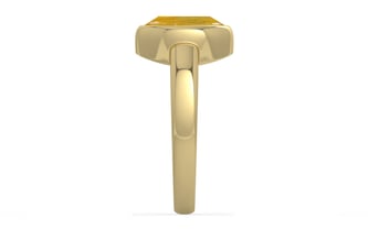 Ashtadhatu Thailand Yellow Sapphire Ring Fine Quality (R6)