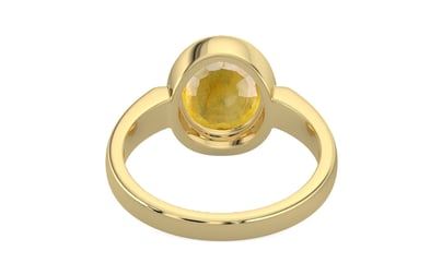 Ashtadhatu Thailand Yellow Sapphire Ring Fine Quality (R6)