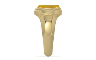 Ashtadhatu Thailand Yellow Sapphire Ring Fine Quality (R7)