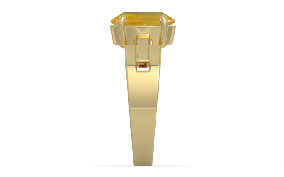 Ashtadhatu Thailand Yellow Sapphire Ring Fine Quality (R8)