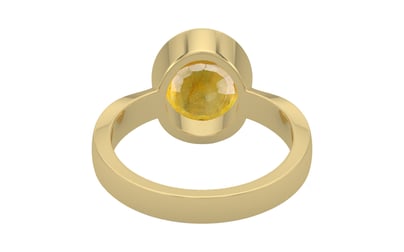 Ashtadhatu Thailand Yellow Sapphire Ring Fine Quality (R9)