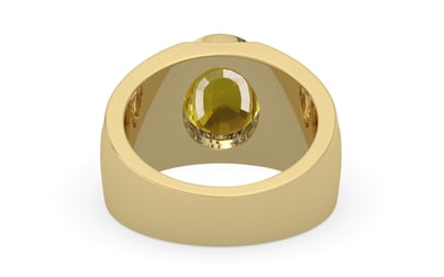 Ashtadhatu Thailand Yellow Sapphire Ring Limited Quality (R1)