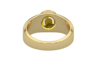 Ashtadhatu Thailand Yellow Sapphire Ring Limited Quality (R10)