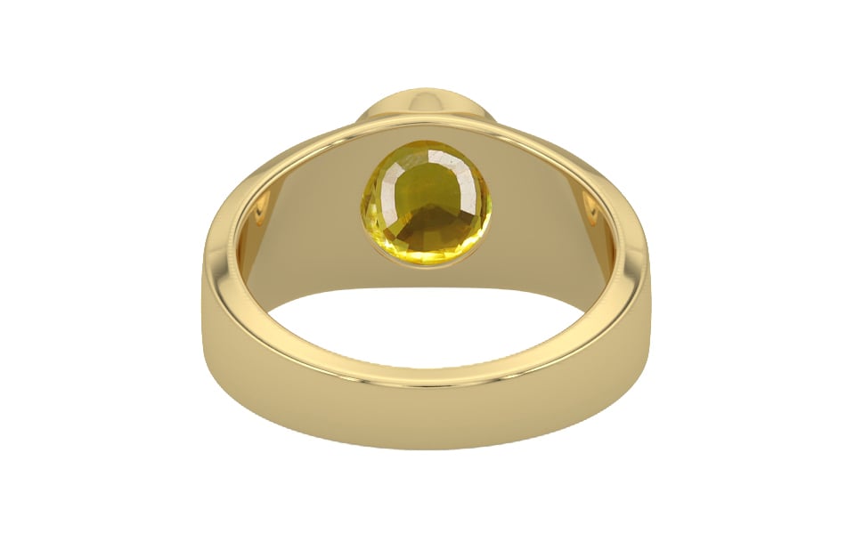 Ashtadhatu Thailand Yellow Sapphire Ring Limited Quality (R10)
