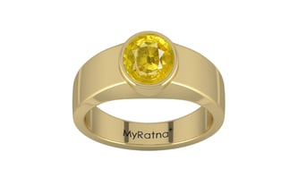 Ashtadhatu Thailand Yellow Sapphire Ring Limited Quality (R10)