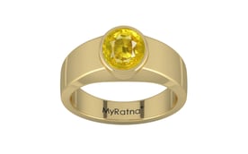 Ashtadhatu Thailand Yellow Sapphire Ring Limited Quality (R10)