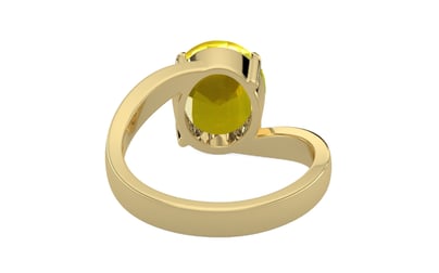 Ashtadhatu Thailand Yellow Sapphire Ring Limited Quality (R2)