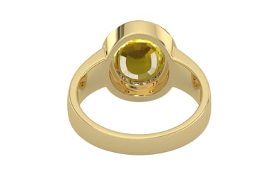 Ashtadhatu Thailand Yellow Sapphire Ring Limited Quality (R3)