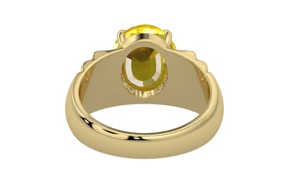 Ashtadhatu Thailand Yellow Sapphire Ring Limited Quality (R4)