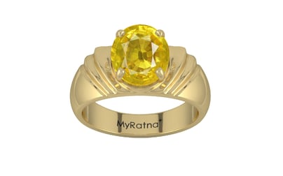 Ashtadhatu Thailand Yellow Sapphire Ring Limited Quality (R4)