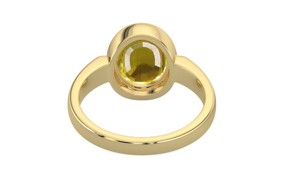 Ashtadhatu Thailand Yellow Sapphire Ring Limited Quality (R6)