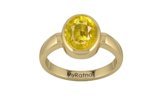 Ashtadhatu Thailand Yellow Sapphire Ring Limited Quality (R6)