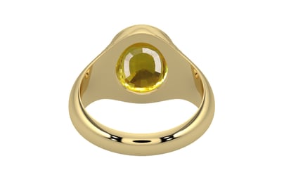 Ashtadhatu Thailand Yellow Sapphire Ring Limited Quality (R7)