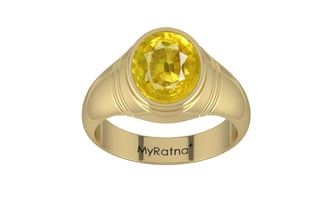 Ashtadhatu Thailand Yellow Sapphire Ring Limited Quality (R7)