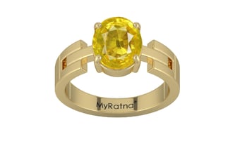 Ashtadhatu Thailand Yellow Sapphire Ring Limited Quality (R8)