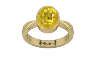 Ashtadhatu Thailand Yellow Sapphire Ring Limited Quality (R9)