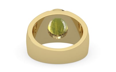 Ashtadhatu Thailand Yellow Sapphire Ring Prime Quality (R1)