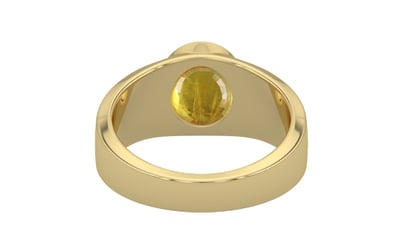 Ashtadhatu Thailand Yellow Sapphire Ring Prime Quality (R10)