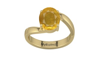 Ashtadhatu Thailand Yellow Sapphire Ring Prime Quality (R2)