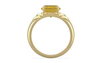 Ashtadhatu Thailand Yellow Sapphire Ring Prime Quality (R4)