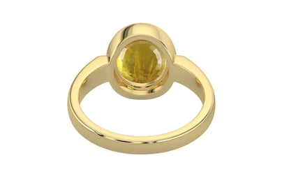 Ashtadhatu Thailand Yellow Sapphire Ring Prime Quality (R6)