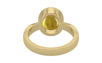 Ashtadhatu Thailand Yellow Sapphire Ring Prime Quality (R9)