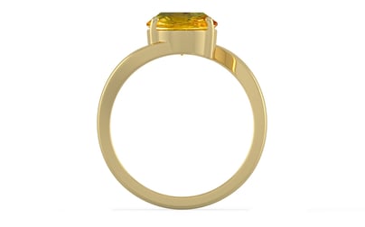 Ashtadhatu Thailand Yellow Sapphire Ring Rare Quality (R2)